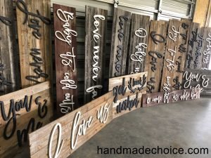 Tips on how to make wooden Handmade signs to sell