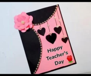 Handmade card for teachers