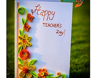 Handmade card for teachers