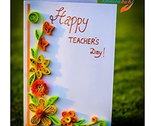 Handmade card for teachers 